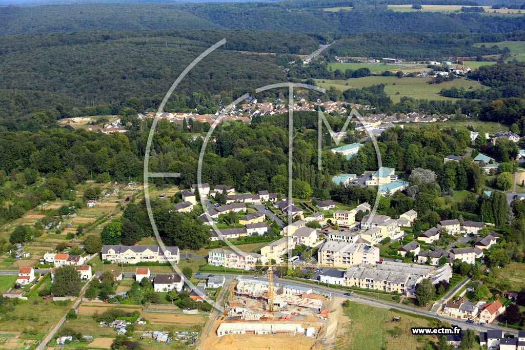 Photo arienne de Charleville-Mzires (La Houillre)