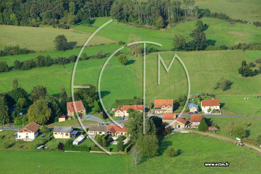 Photo arienne de La Horgne (Les Trois Maisons)