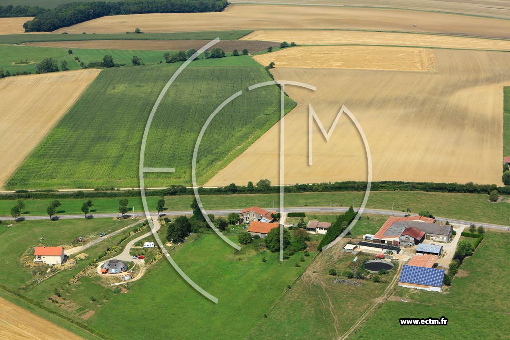 Photo arienne de Abaucourt-Hautecourt (Abaucourt)
