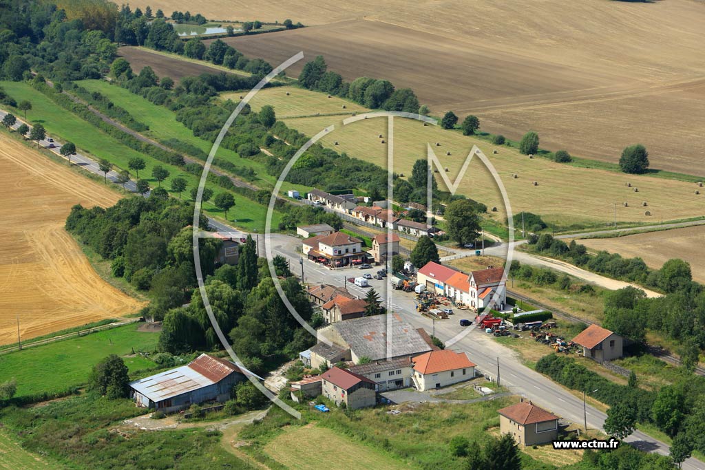 Photo arienne de Abaucourt-Hautecourt (Eix Abaucourt)