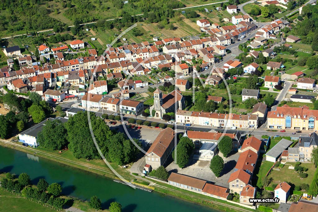 Photo arienne de Belleville-sur-Meuse