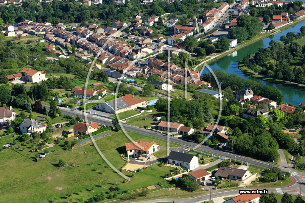 Photo arienne de Belleville-sur-Meuse