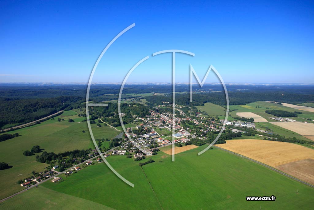 Photo arienne de Clermont-en-Argonne