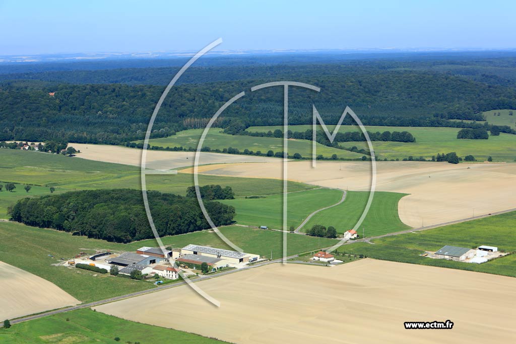 Photo arienne de Clermont-en-Argonne