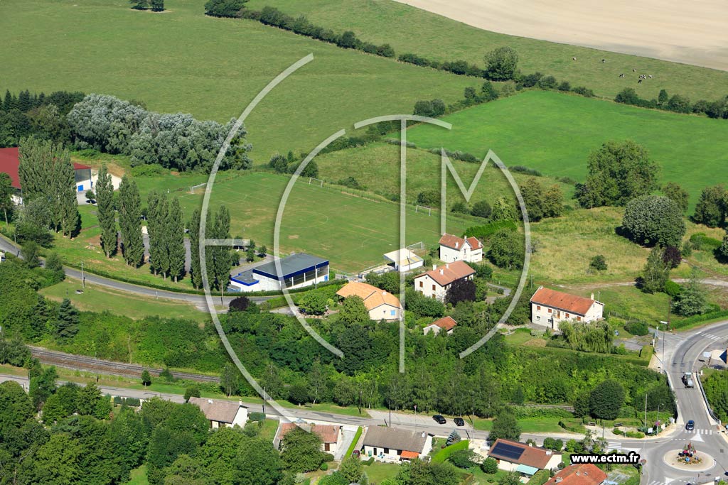 Photo arienne de Clermont-en-Argonne