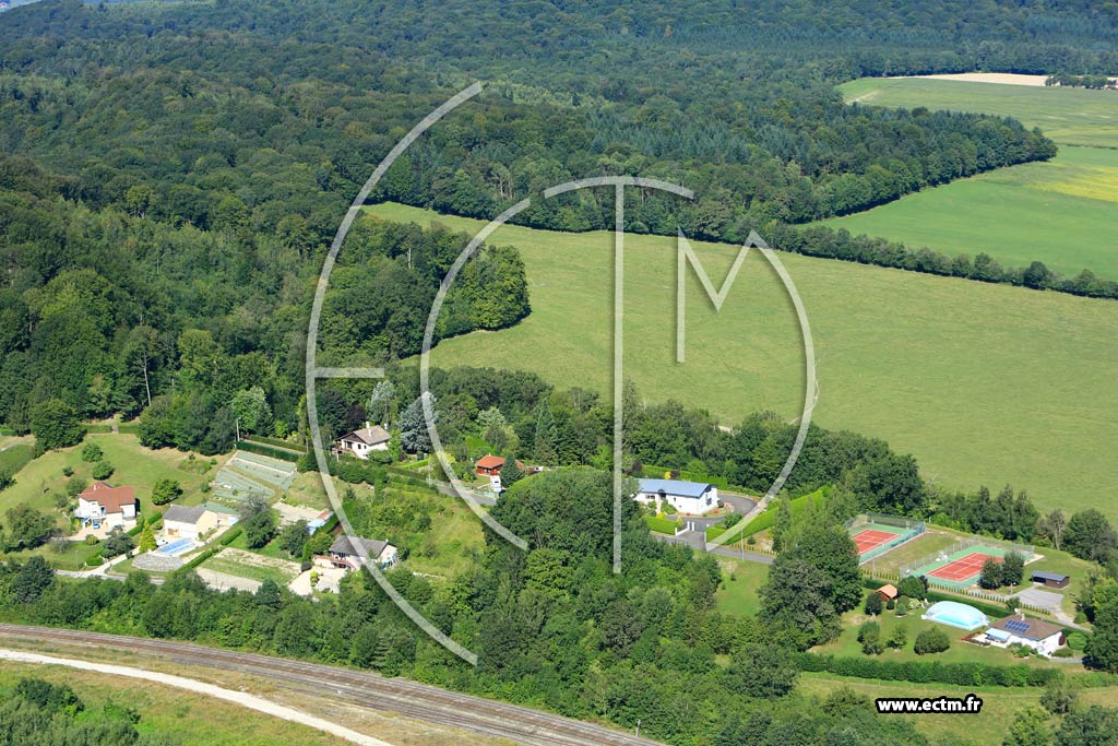 Photo arienne de Clermont-en-Argonne