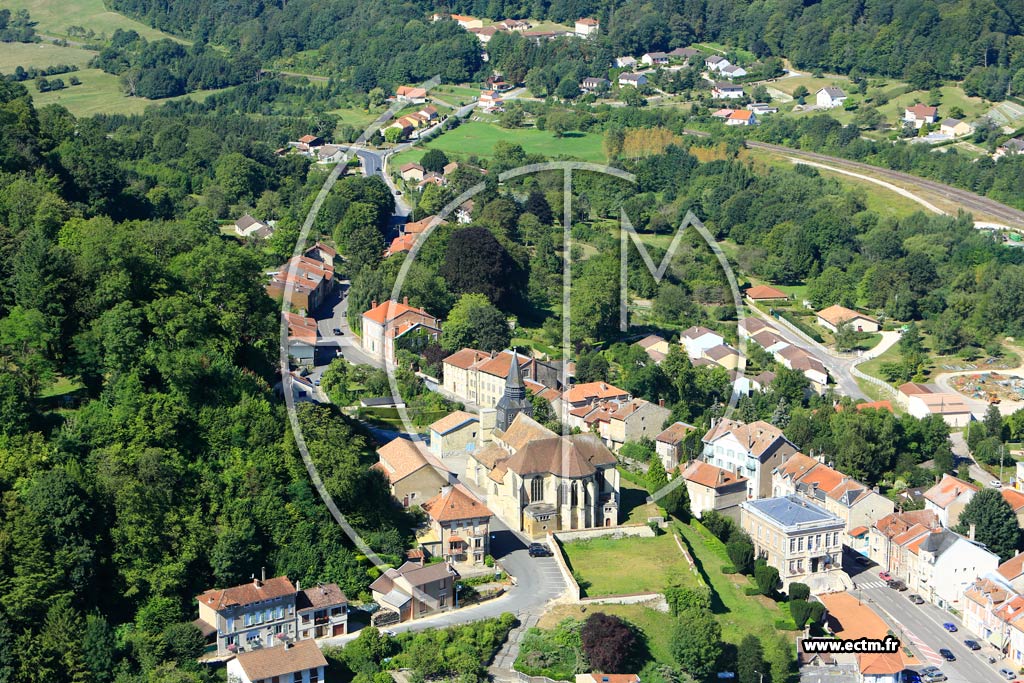 Photo arienne de Clermont-en-Argonne