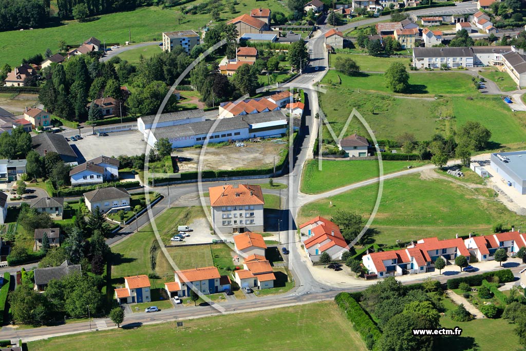 Photo arienne de Clermont-en-Argonne
