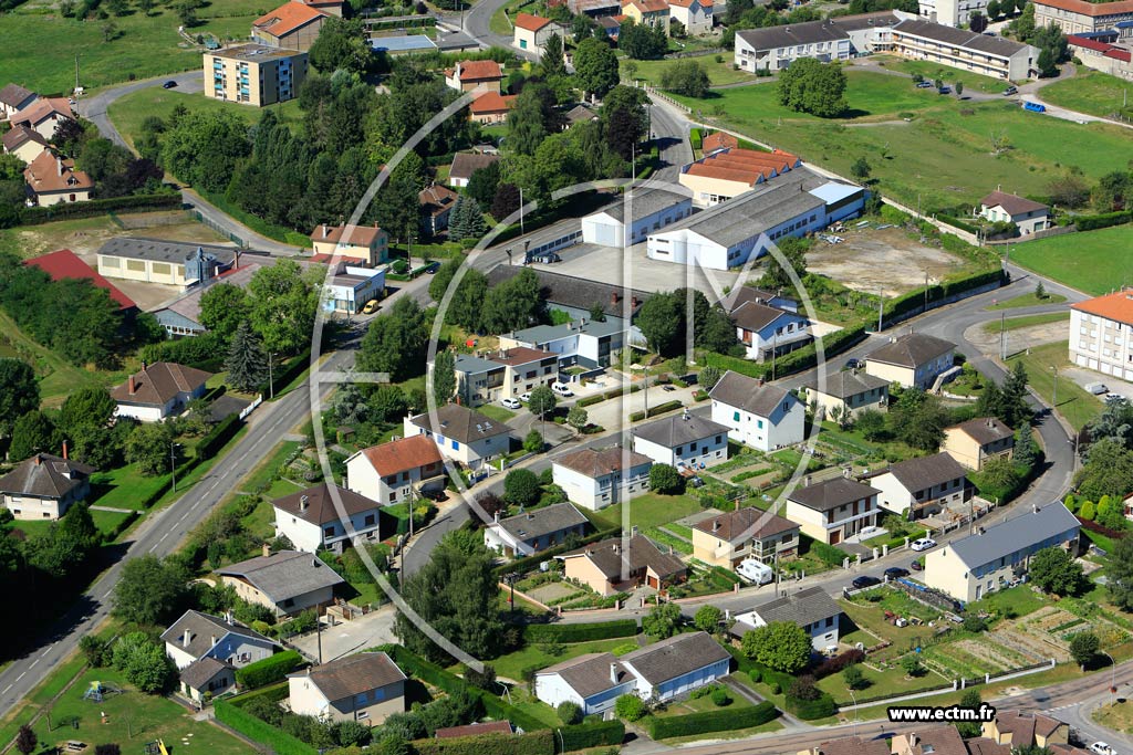 Photo arienne de Clermont-en-Argonne