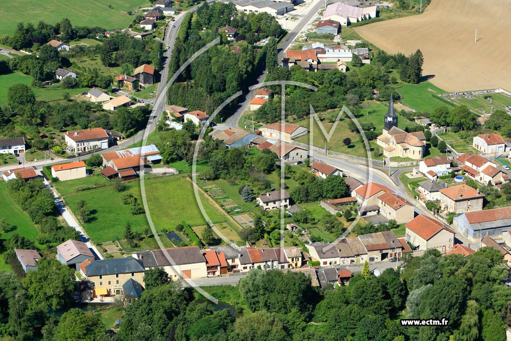 Photo arienne de Clermont-en-Argonne (Auzville en Argonne)