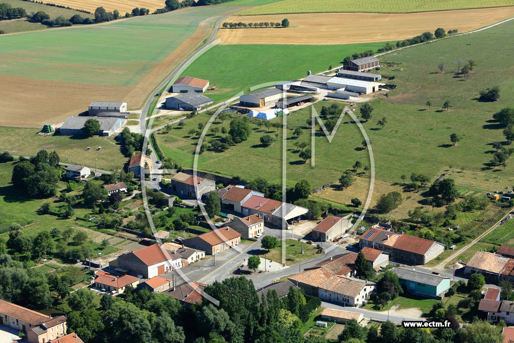 Photo arienne de Clermont-en-Argonne (Auzville en Argonne)