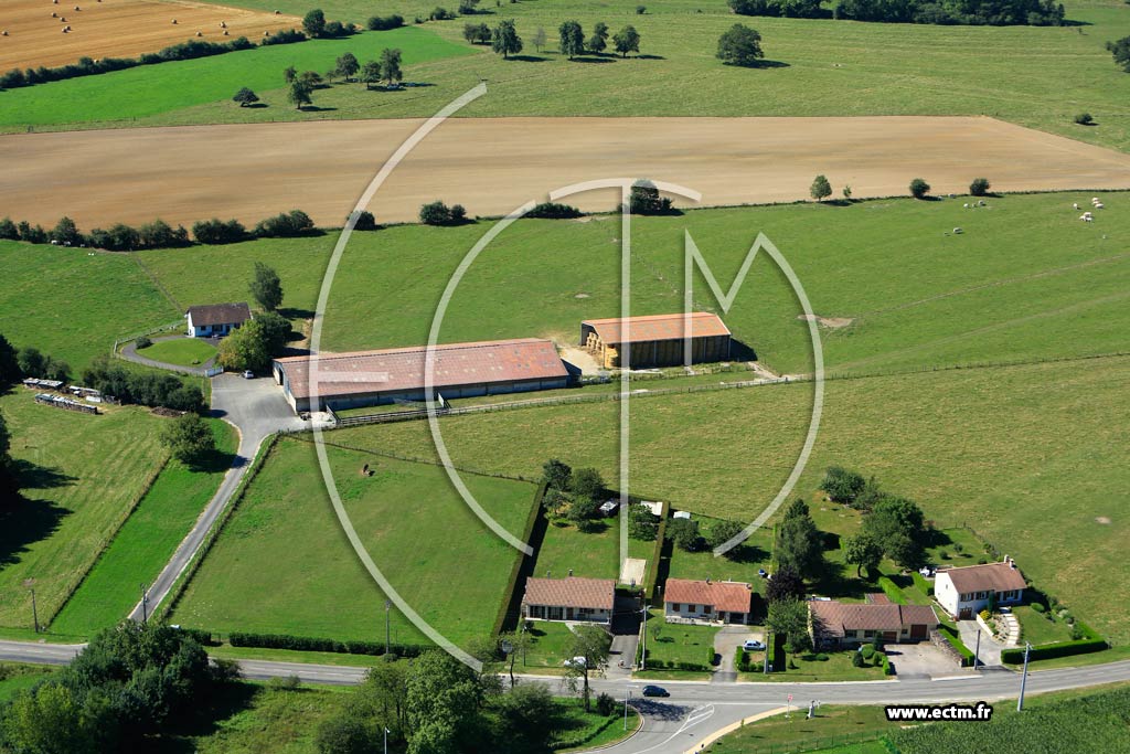Photo arienne de Clermont-en-Argonne (Auzville en Argonne)