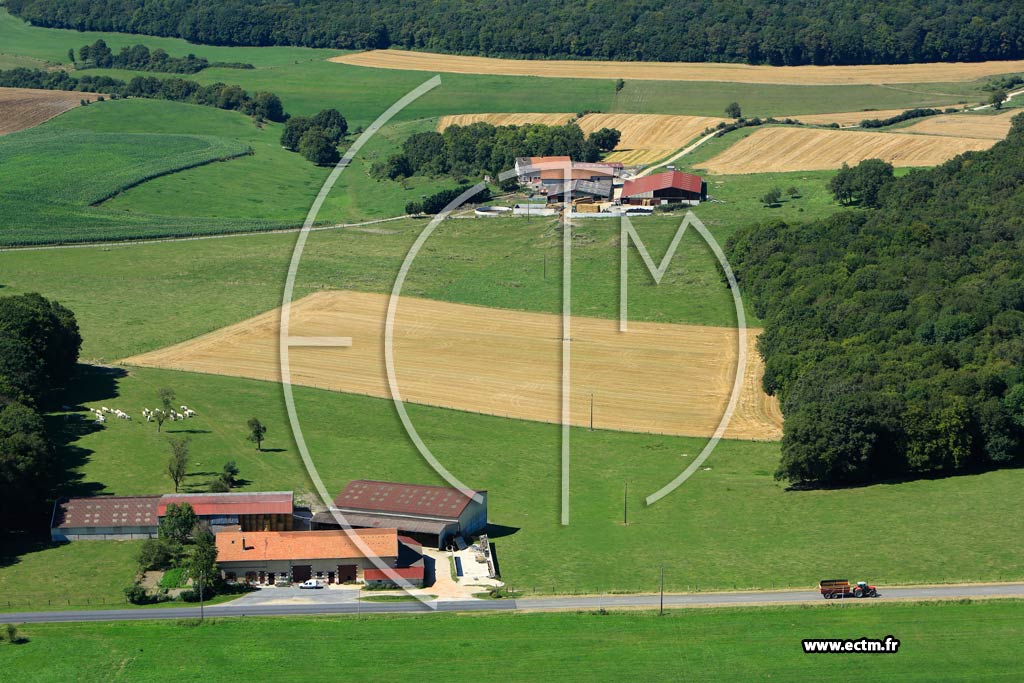 Photo arienne de pinonville (clisfontaine)