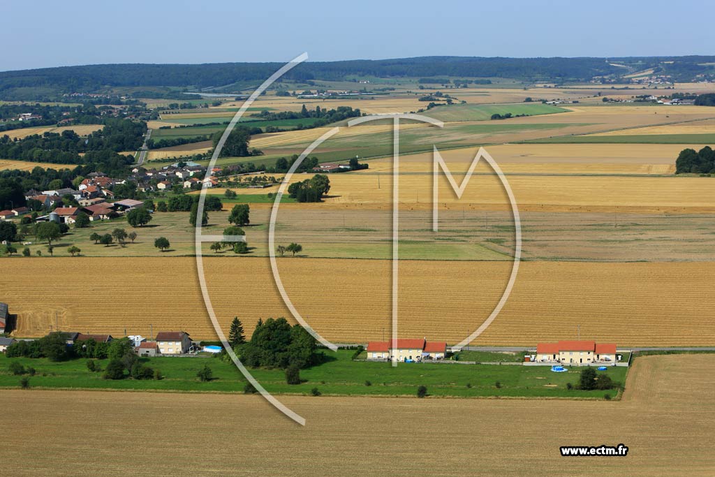 Photo arienne de Fresnes-en-Wovre