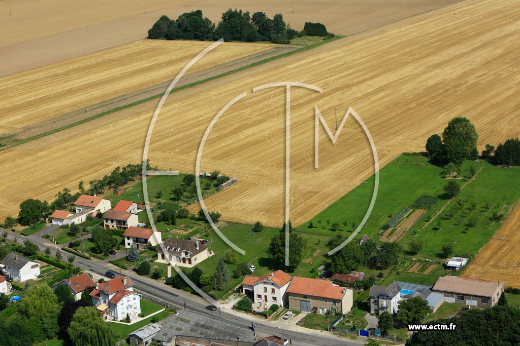 Photo arienne de Fresnes-en-Wovre