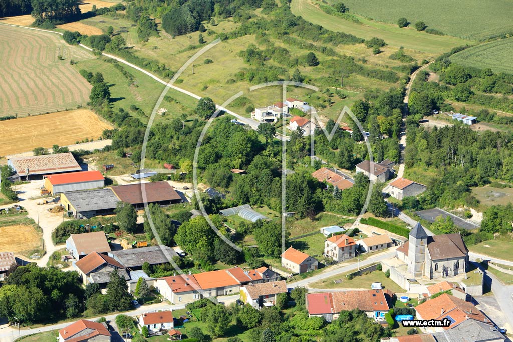 Photo arienne de Gnicourt-sur-Meuse