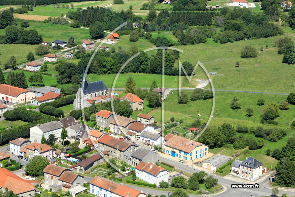 Photo arienne de Montfaucon-d'Argonne