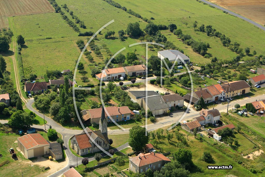 Photo arienne de Saint-Hilaire-en-Wovre