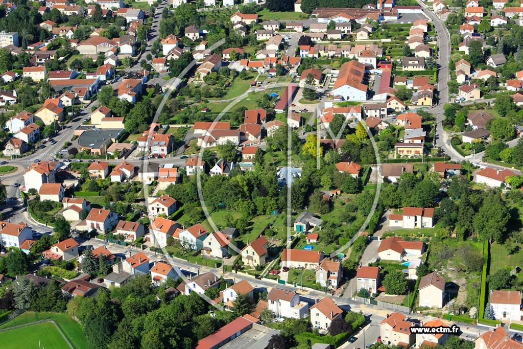 Photo arienne de Verdun (Eparges)