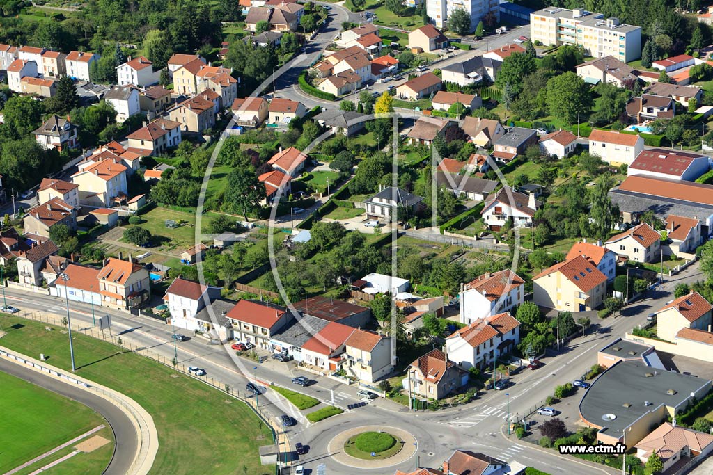 Photo arienne de Verdun (Troyon)