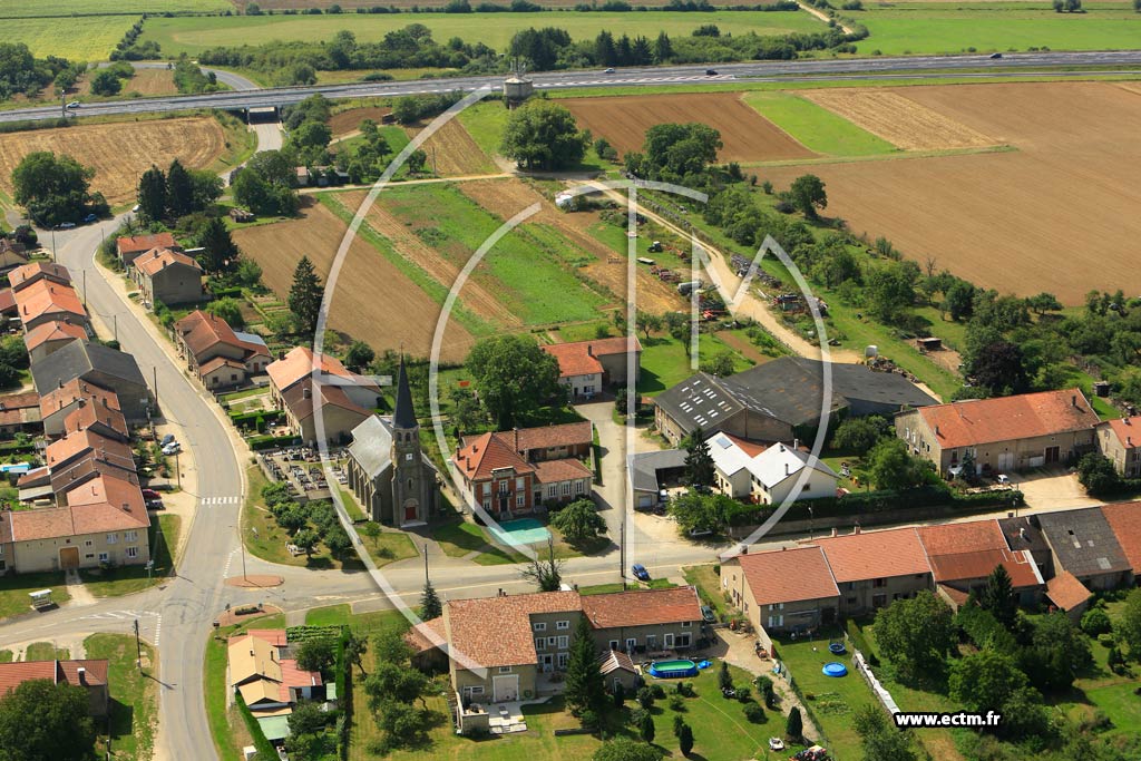 Photo arienne de Ville-en-Wovre