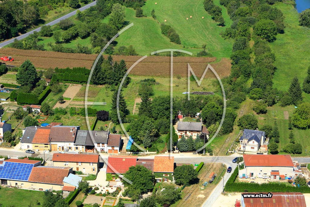 Photo arienne de Villers-sur-Meuse