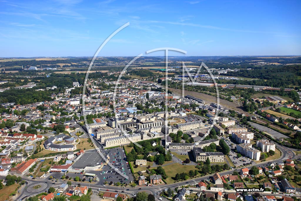 Photo arienne de Soissons (Centre Hospitalier)