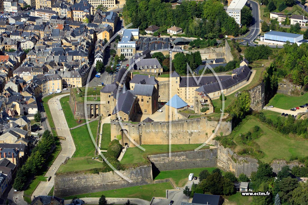 Photo arienne de Chteau Fort de Sedan