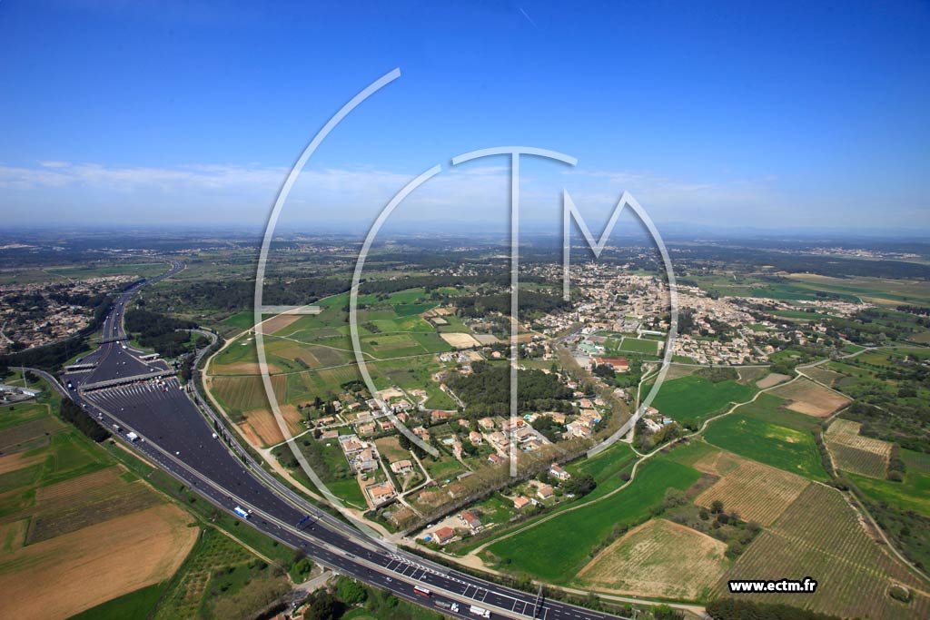 Photo arienne de Aigues-Vives