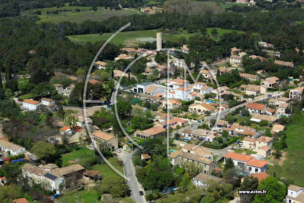 Photo arienne de Aigues-Vives