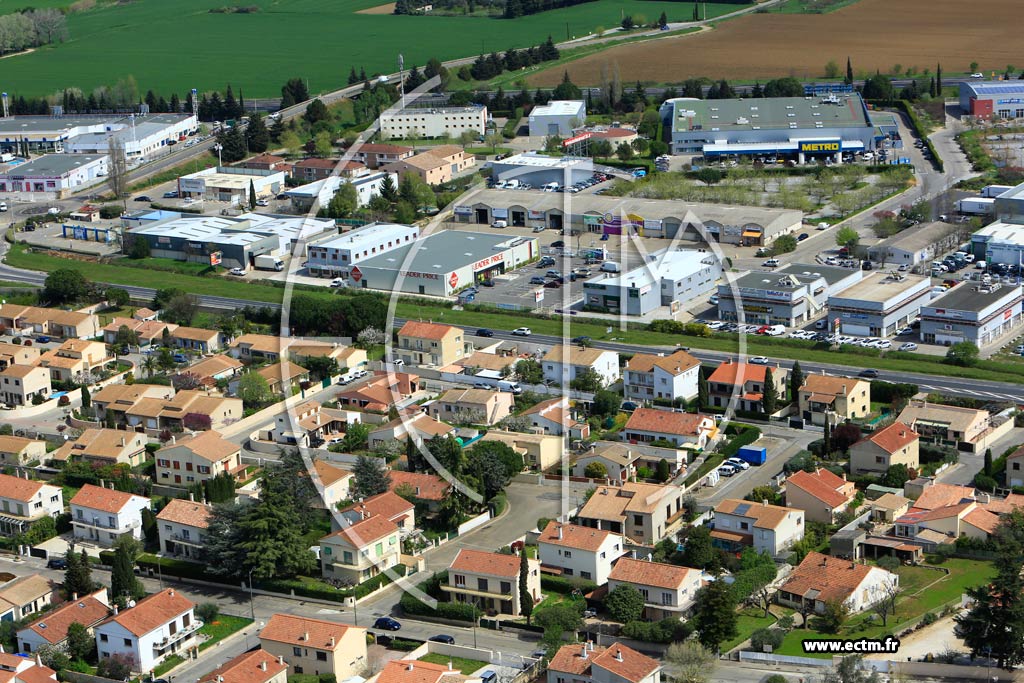 Photo arienne de Caissargues