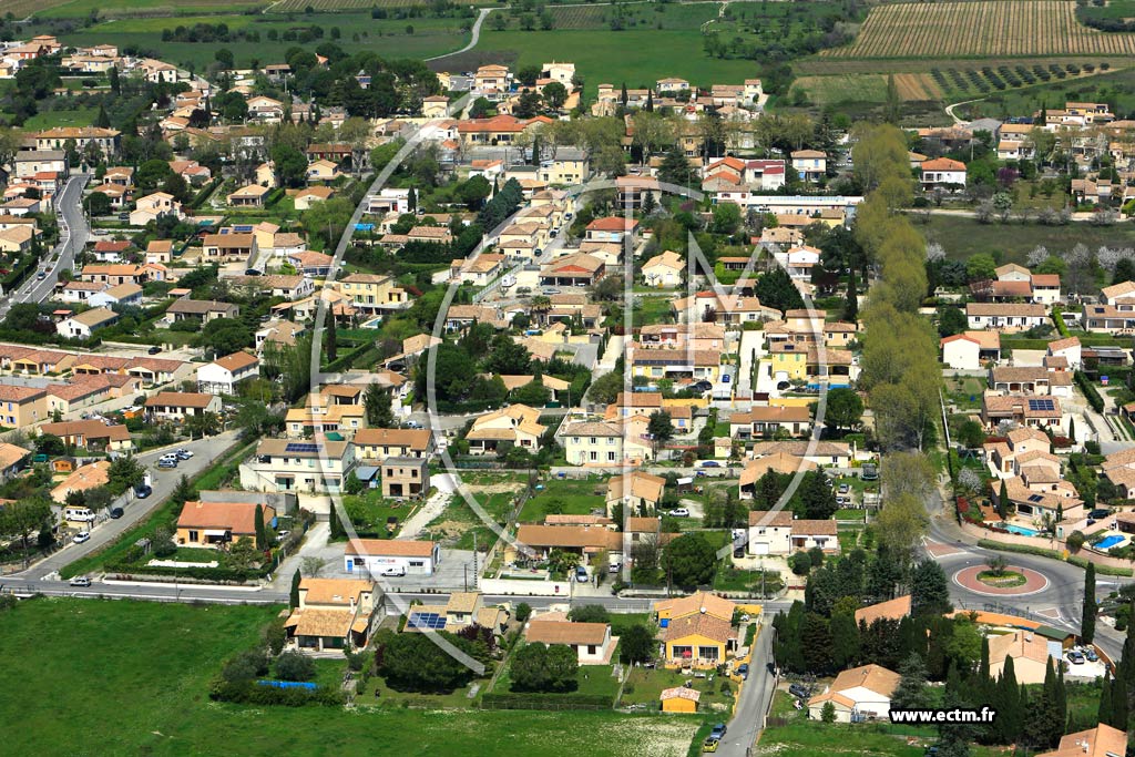 Photo arienne de Clarensac