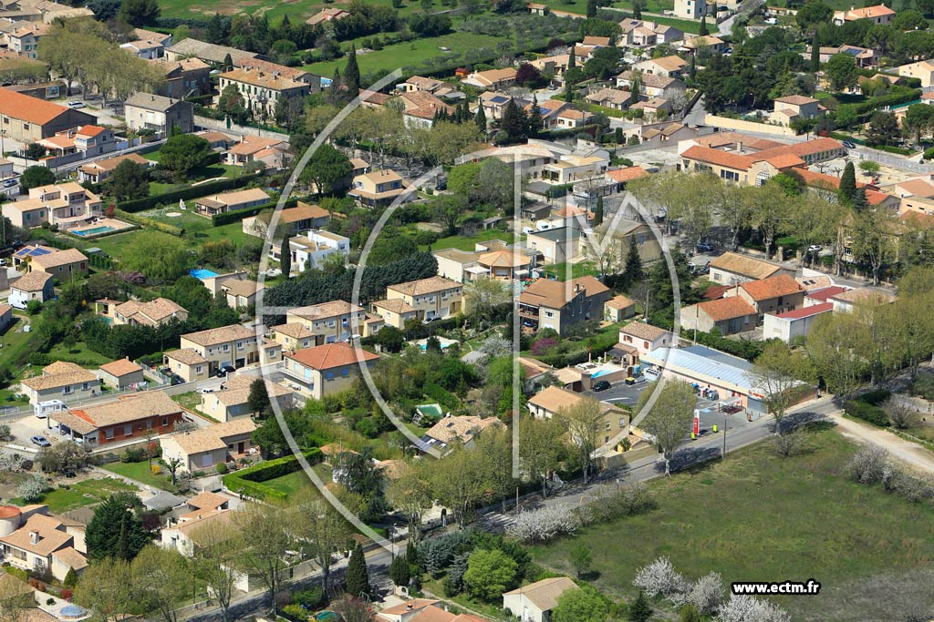 Photo arienne de Clarensac