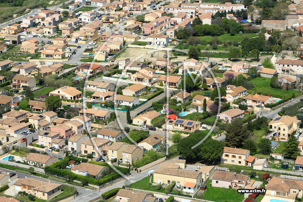 Photo arienne de Clarensac