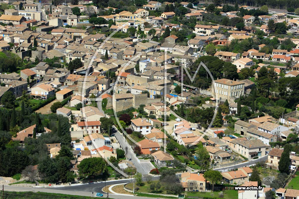 Photo arienne de Gallargues-le-Montueux