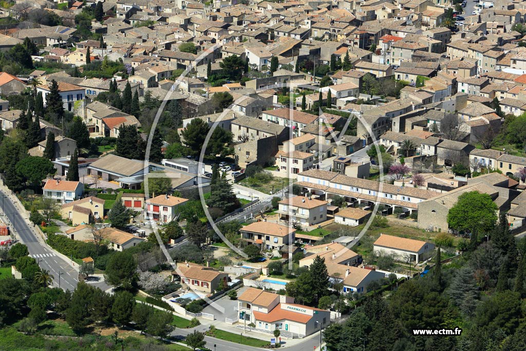 Photo arienne de Gallargues-le-Montueux
