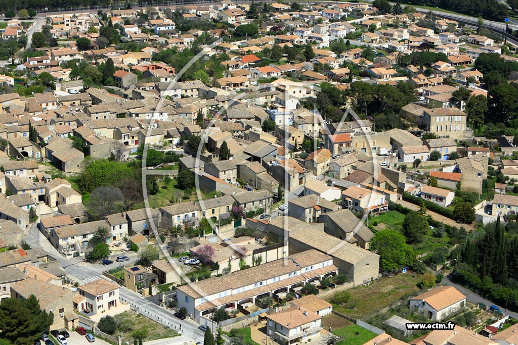 Photo arienne de Gallargues-le-Montueux