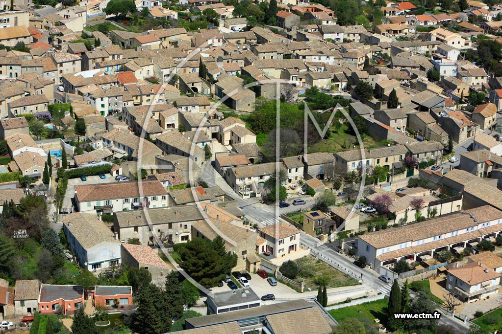 Photo arienne de Gallargues-le-Montueux