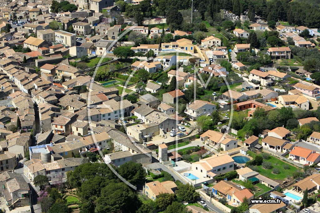 Photo arienne de Gallargues-le-Montueux