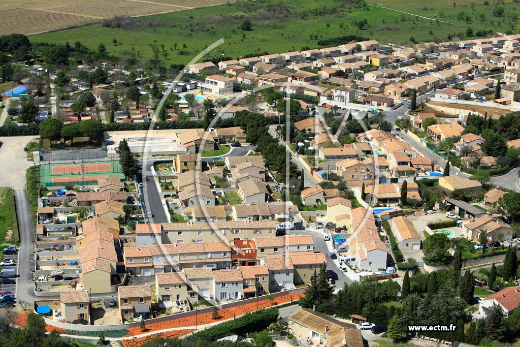 Photo arienne de Gallargues-le-Montueux