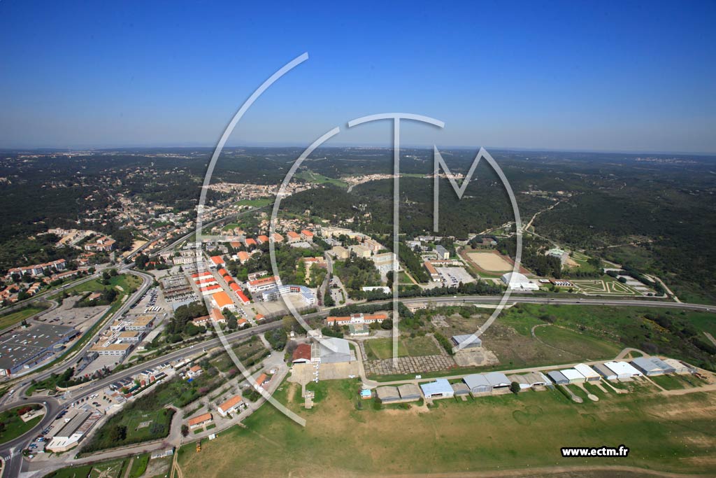 Photo arienne de Nmes (Courbessac)