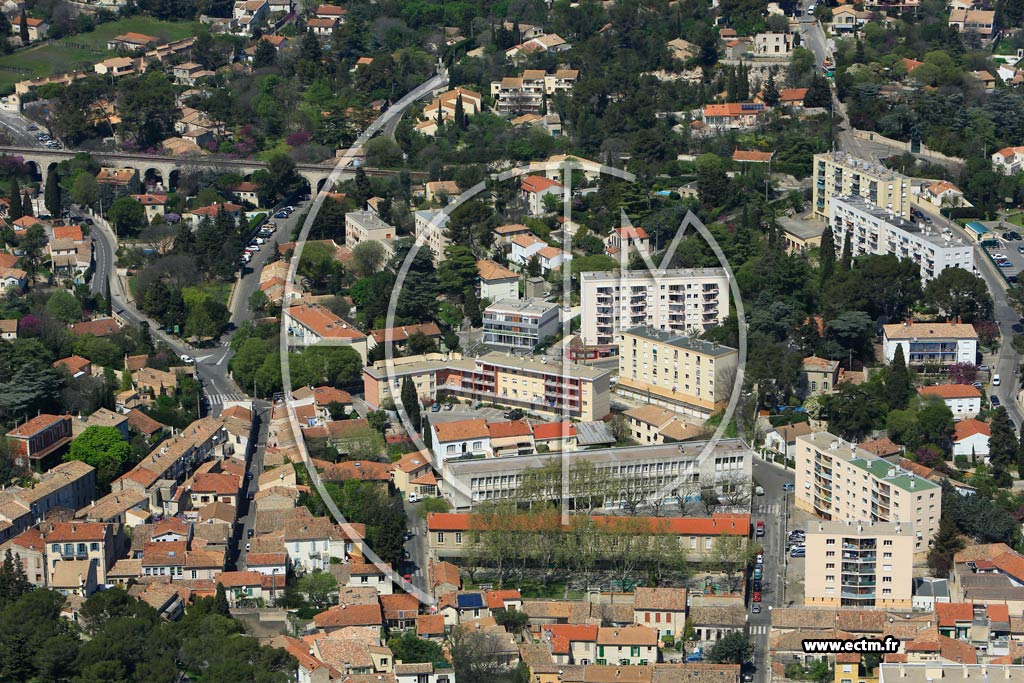 Photo arienne de Nmes (Croix de Fer)