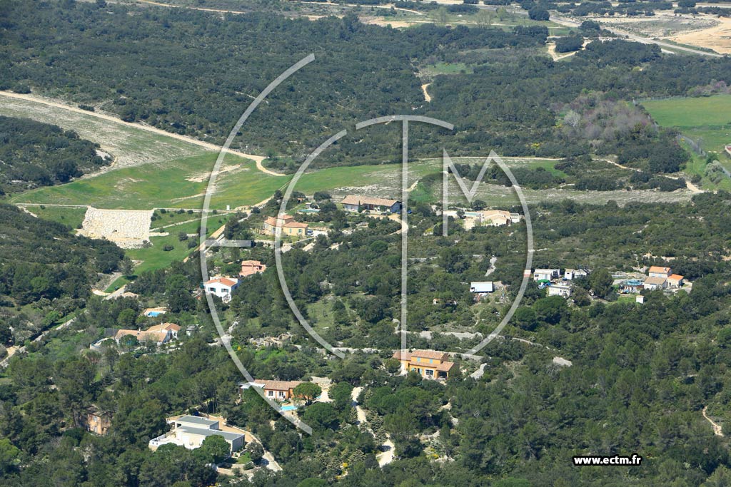 Photo arienne de Nmes (Garrigues Nord)