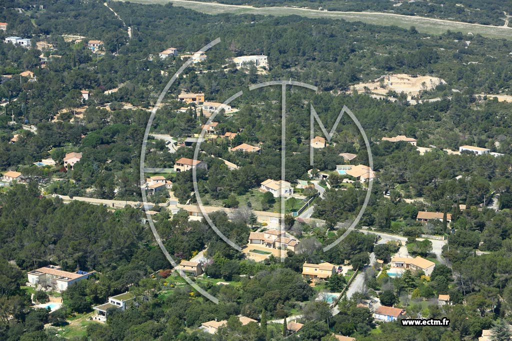 Photo arienne de Nmes (Garrigues Nord)