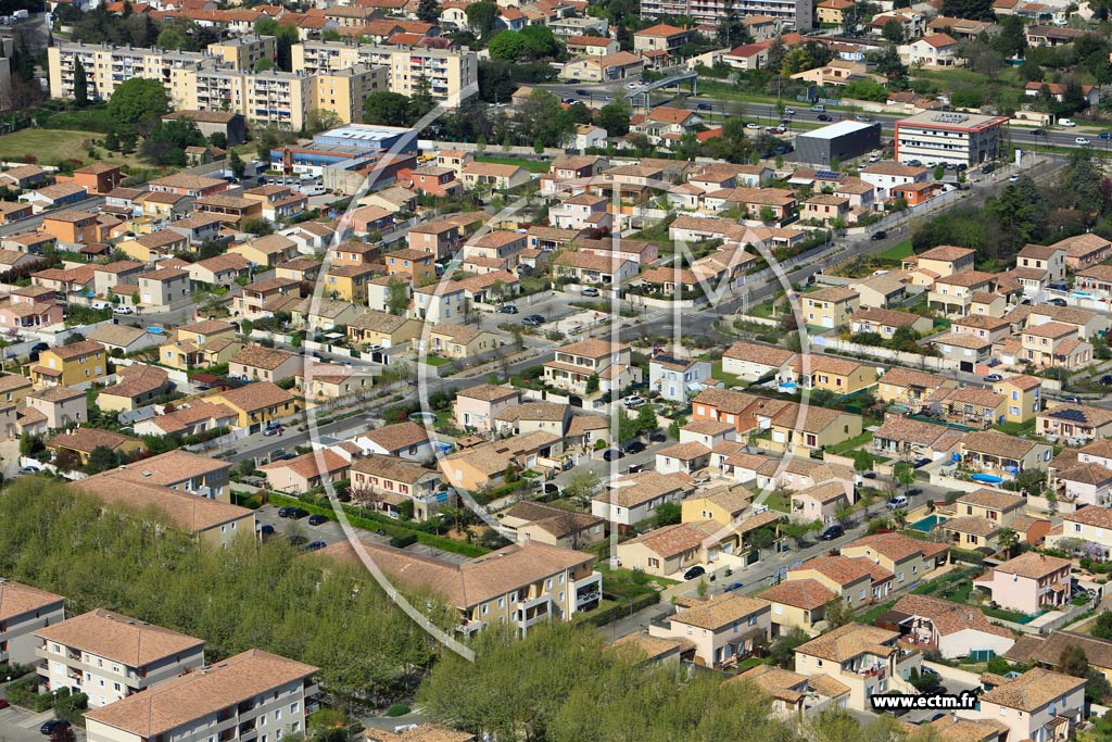 Photo arienne de Nmes (Route D'Arles)