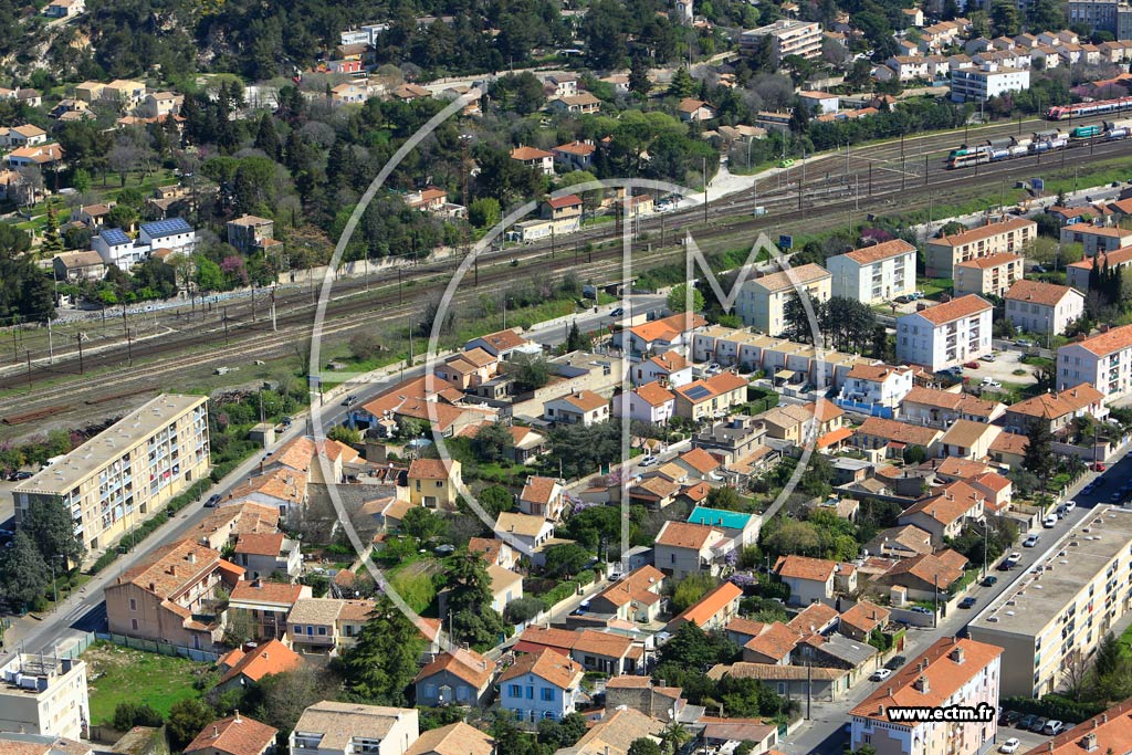 Photo arienne de Nmes (Route de Beaucaire)