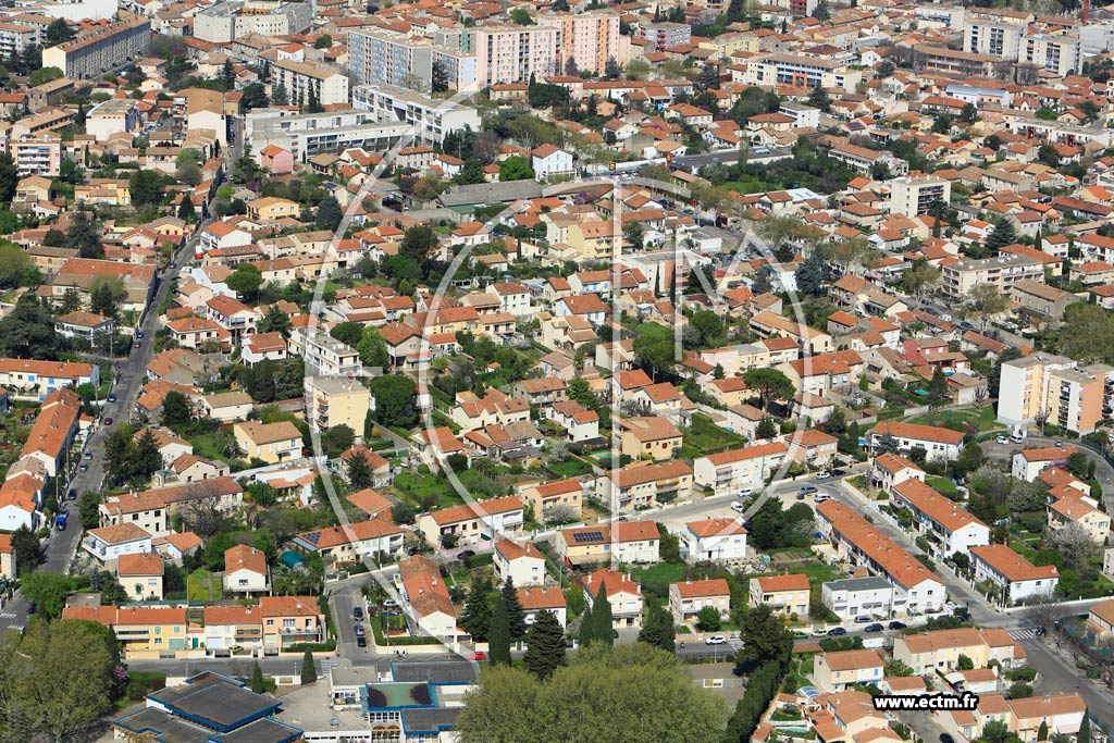 Photo arienne de Nmes (Route de Beaucaire)