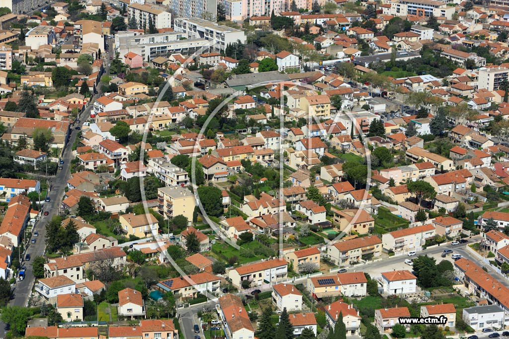 Photo arienne de Nmes (Route de Beaucaire)