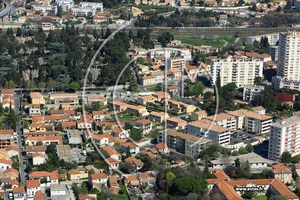 Photo arienne de Nmes (Route de Beaucaire)
