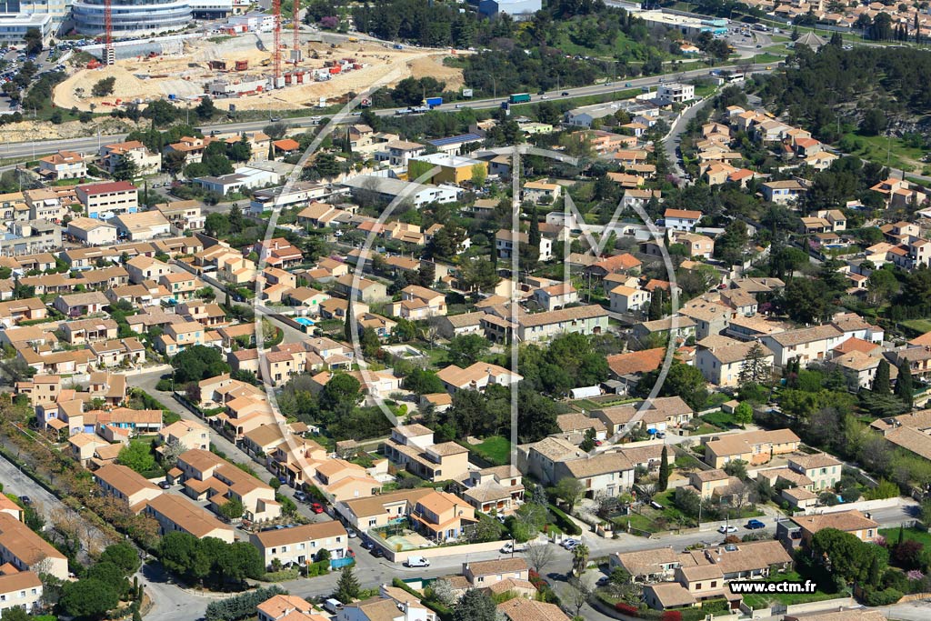 Photo arienne de Nmes (Saint-Csaire)